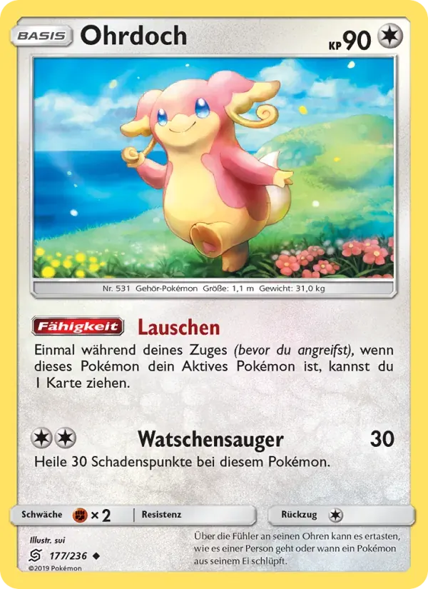 Ohrdoch — Bund der Gleichgesinnten 177 German Pokémon card