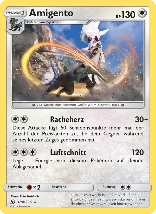 Amigento — Bund der Gleichgesinnten 184 German Pokémon card
