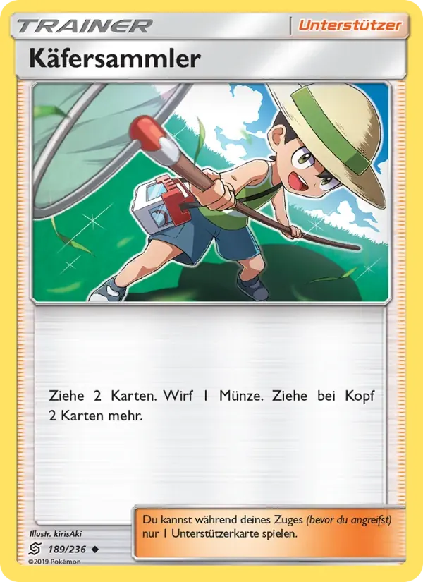 Käfersammler — Bund der Gleichgesinnten 189 German Pokémon card