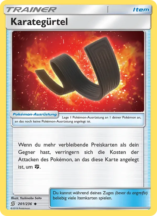 Karategürtel — Bund der Gleichgesinnten 201 German Pokémon card