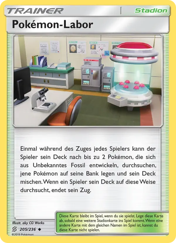 Pokémon-Labor — Bund der Gleichgesinnten 205 German Pokémon card