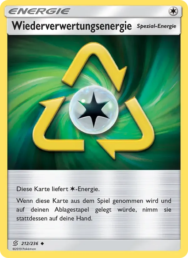Wiederverwertungsenergie — Bund der Gleichgesinnten 212 German Pokémon card