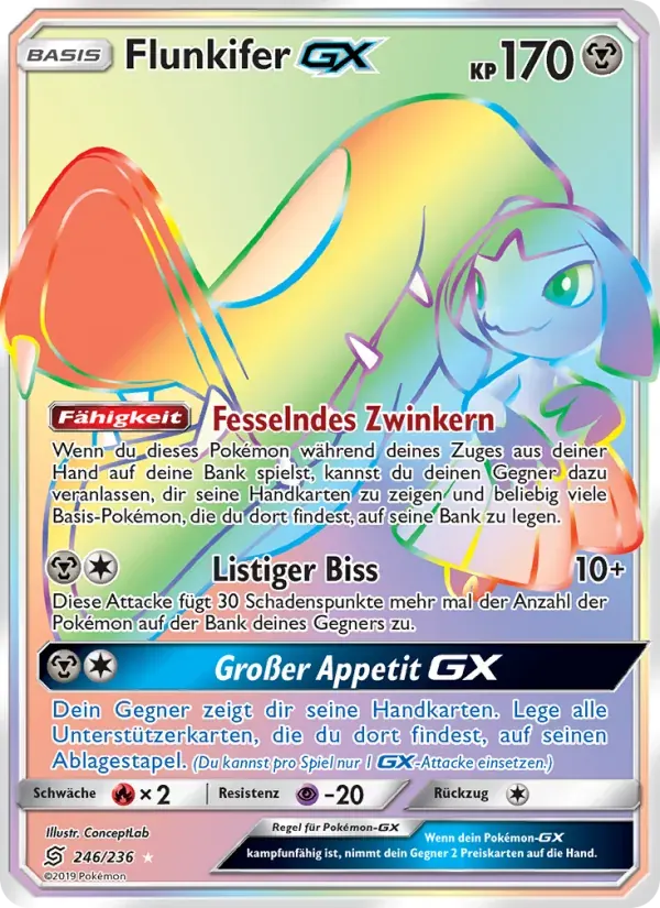 Flunkifer GX — Bund der Gleichgesinnten 246 German Pokémon card