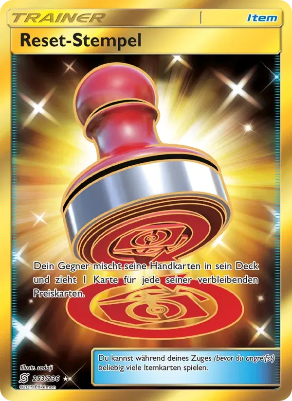 Reset-Stempel — Bund der Gleichgesinnten 253 German Pokémon card