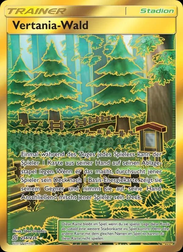 Vertania-Wald — Bund der Gleichgesinnten 256 German Pokémon card