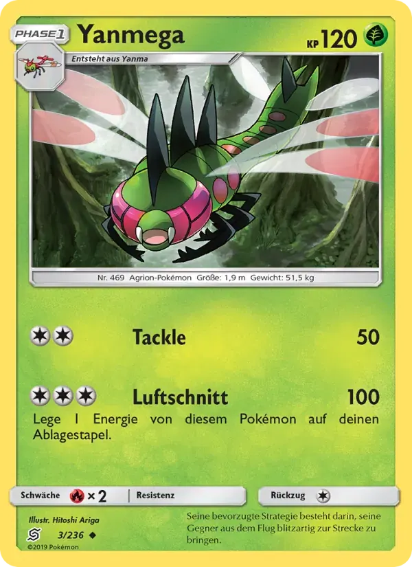 Yanmega — Bund der Gleichgesinnten 3 German Pokémon card