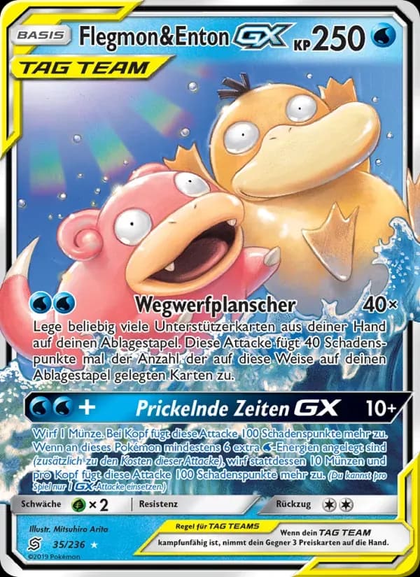 Flegmon & Enton GX — Bund der Gleichgesinnten 35 German Pokémon card