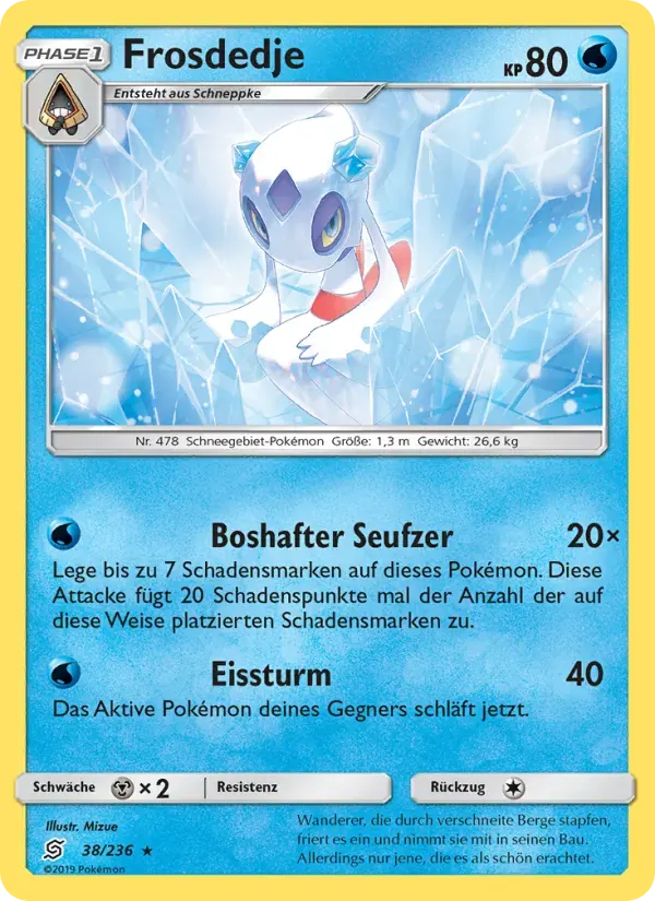 Frosdedje — Bund der Gleichgesinnten 38 German Pokémon card