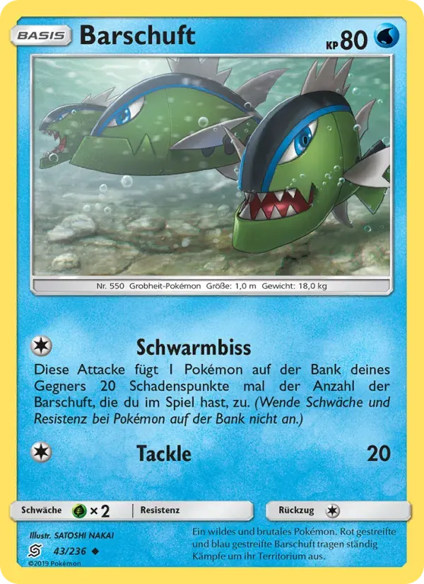 Barschuft — Bund der Gleichgesinnten 43 German Pokémon card