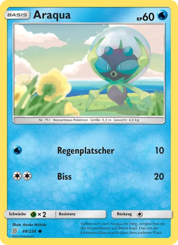 Araqua — Bund der Gleichgesinnten 48 German Pokémon card