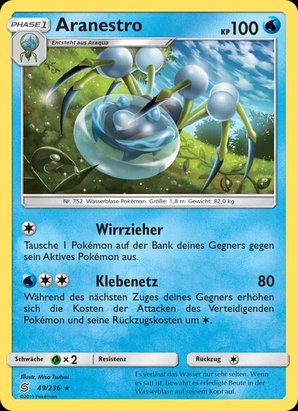 Aranestro — Bund der Gleichgesinnten 49 German Pokémon card