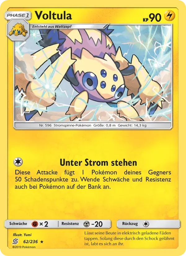 Voltula — Bund der Gleichgesinnten 62 German Pokémon card