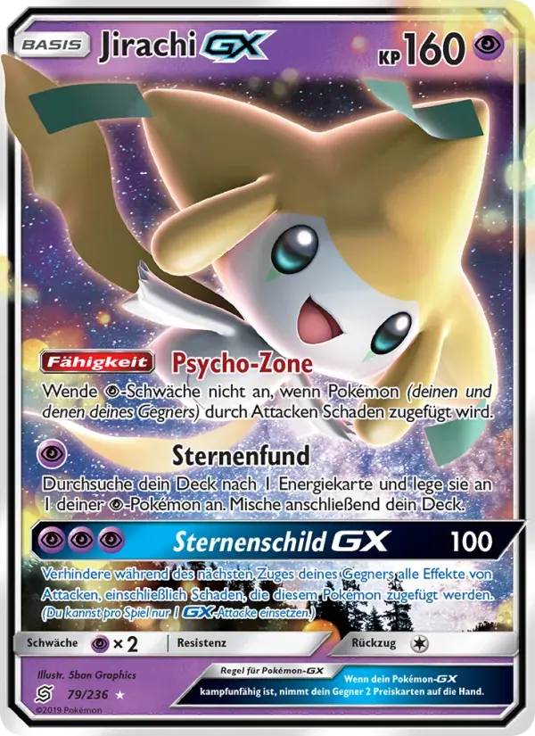 Jirachi GX — Bund der Gleichgesinnten 79 German Pokémon card