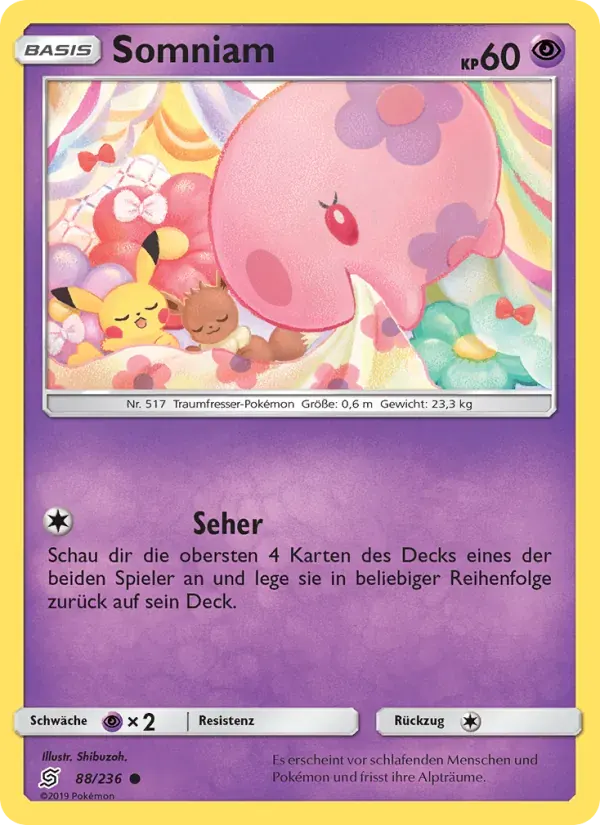Somniam — Bund der Gleichgesinnten 88 German Pokémon card