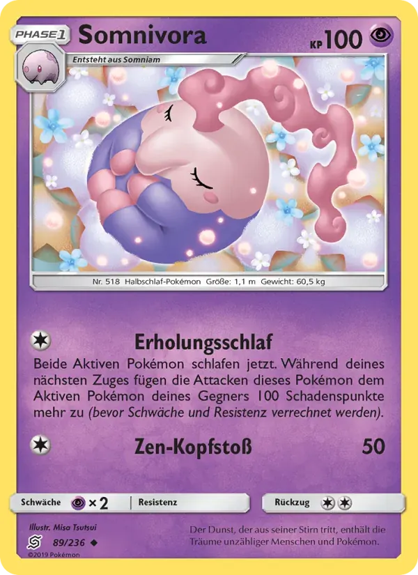Somnivora — Bund der Gleichgesinnten 89 German Pokémon card