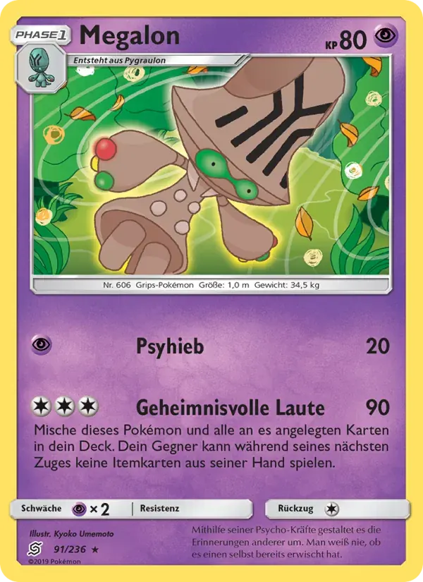Megalon — Bund der Gleichgesinnten 91 German Pokémon card
