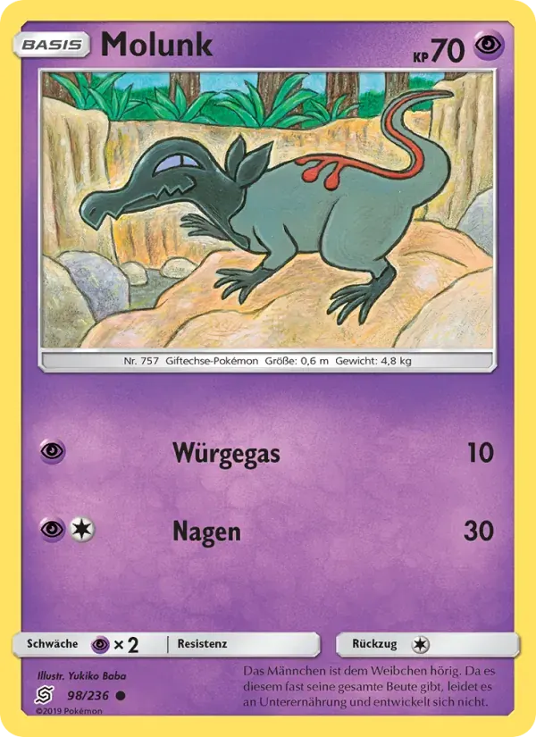 Molunk — Bund der Gleichgesinnten 98 German Pokémon card