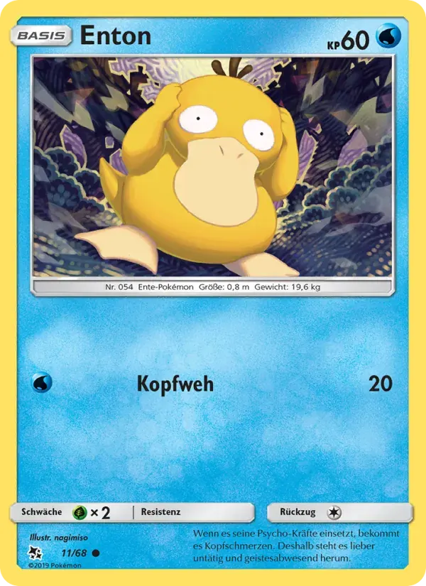 Enton — Verborgenes Schicksal 11 German Pokémon card