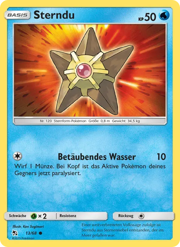 Sterndu — Verborgenes Schicksal 13 German Pokémon card