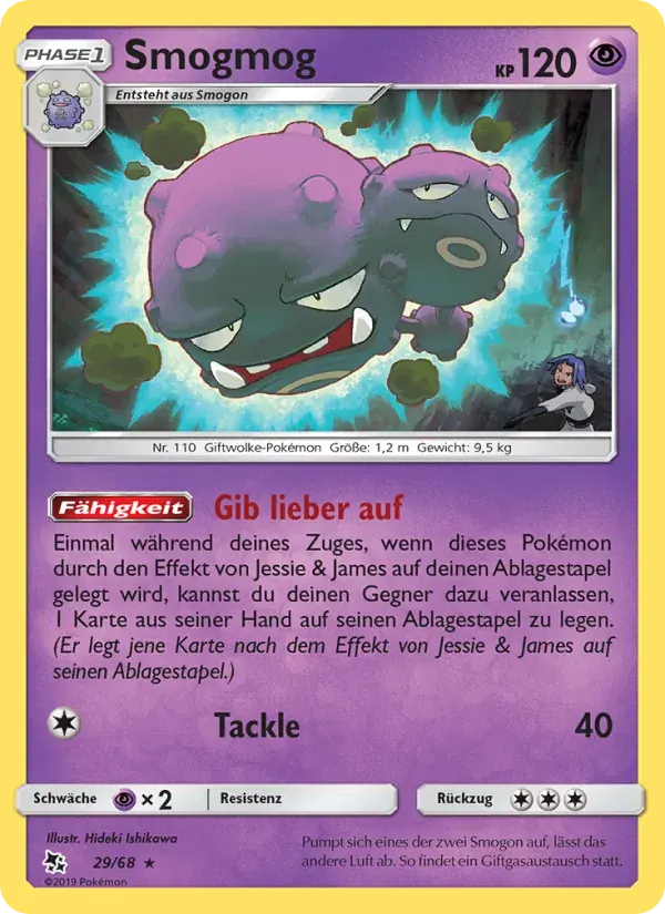 Smogmog — Verborgenes Schicksal 29 German Pokémon card