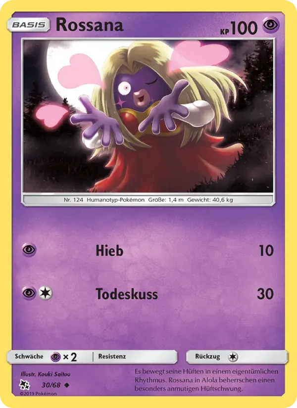 Rossana — Verborgenes Schicksal 30 German Pokémon card