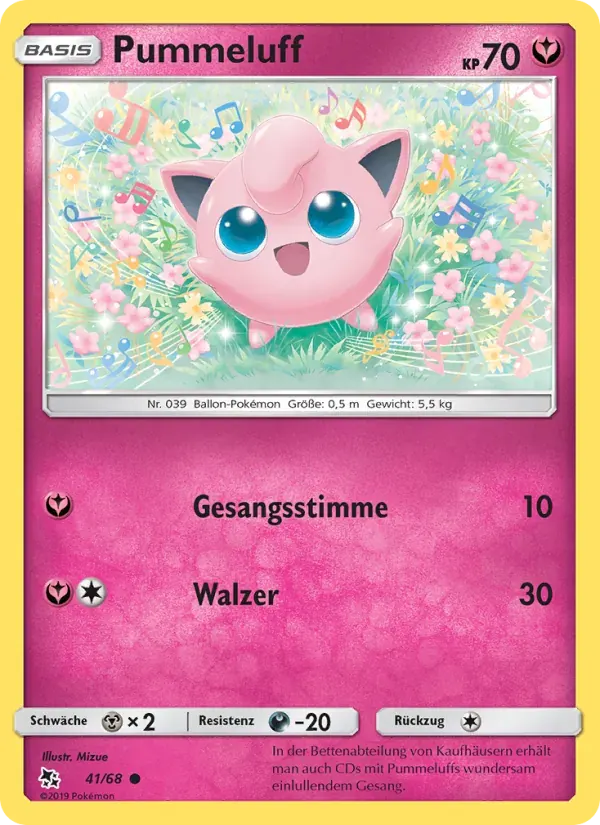 Pummeluff — Verborgenes Schicksal 41 German Pokémon card