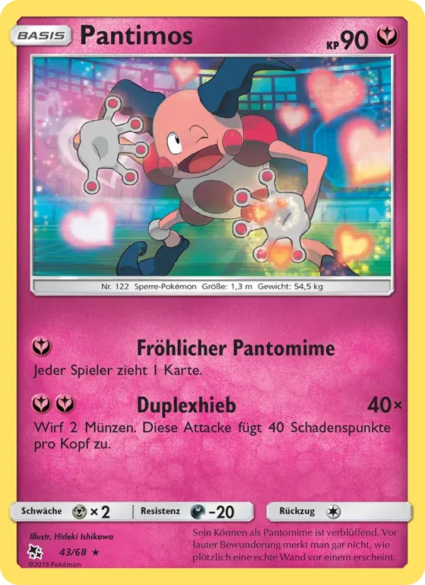 Pantimos — Verborgenes Schicksal 43 German Pokémon card