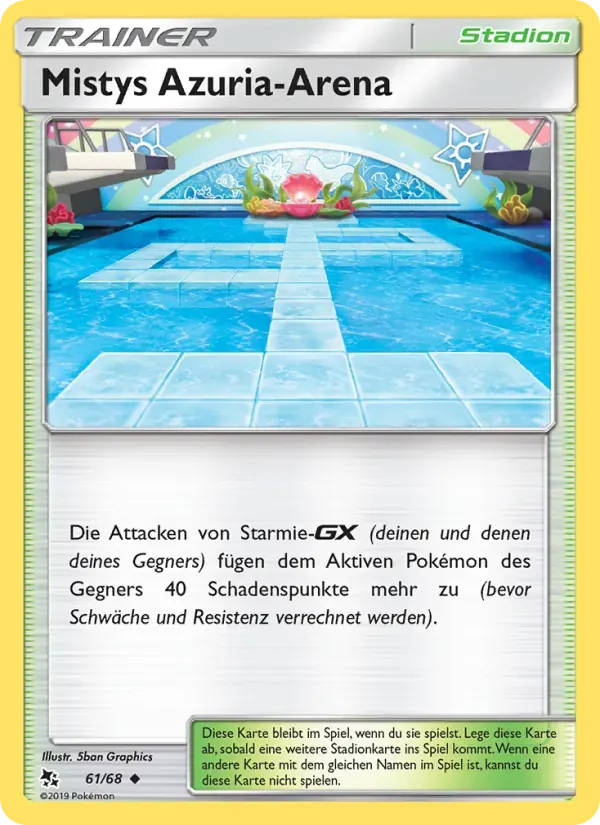 Mistys Azuria-Arena — Verborgenes Schicksal 61 German Pokémon card