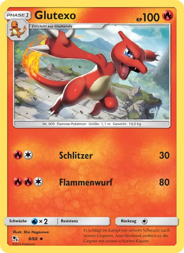 Glutexo — Verborgenes Schicksal 8 German Pokémon card