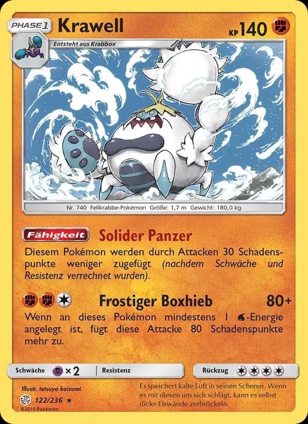 Krawell — Welten im Wandel 122 German Pokémon card