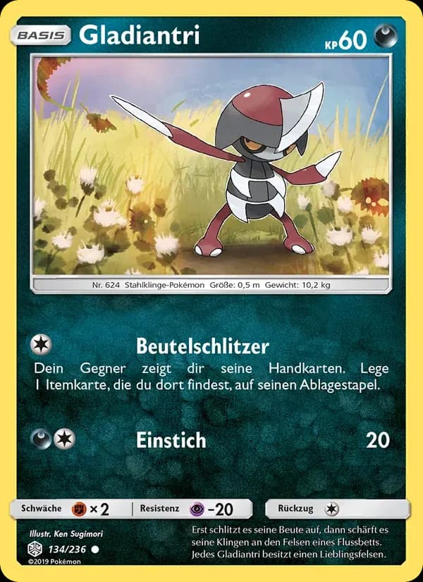 Gladiantri — Welten im Wandel 134 German Pokémon card