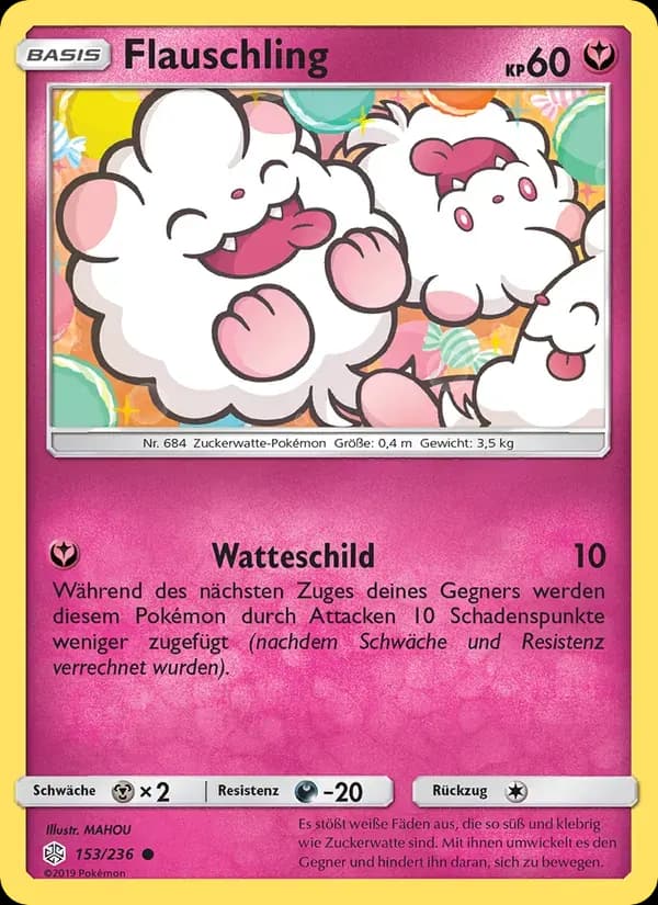 Flauschling — Welten im Wandel 153 German Pokémon card