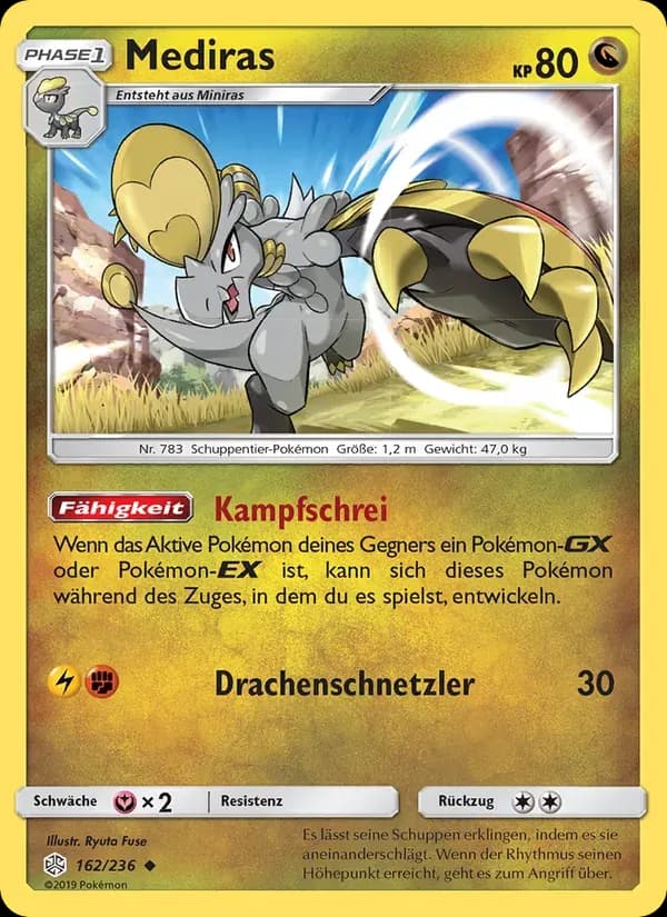 Mediras — Welten im Wandel 162 German Pokémon card