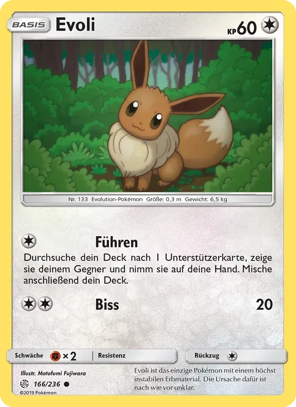 Evoli — Welten im Wandel 166 German Pokémon card