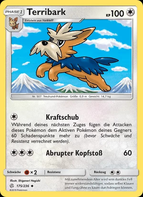 Terribark — Welten im Wandel 175 German Pokémon card