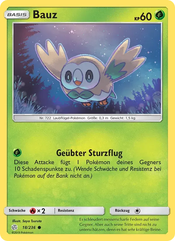 Bauz — Welten im Wandel 18 German Pokémon card