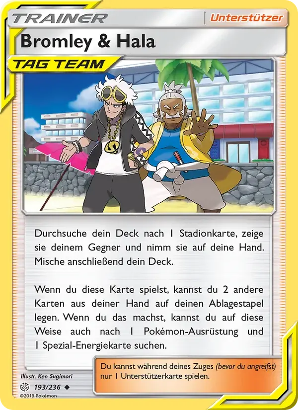 Bromley & Hala — Welten im Wandel 193 German Pokémon card