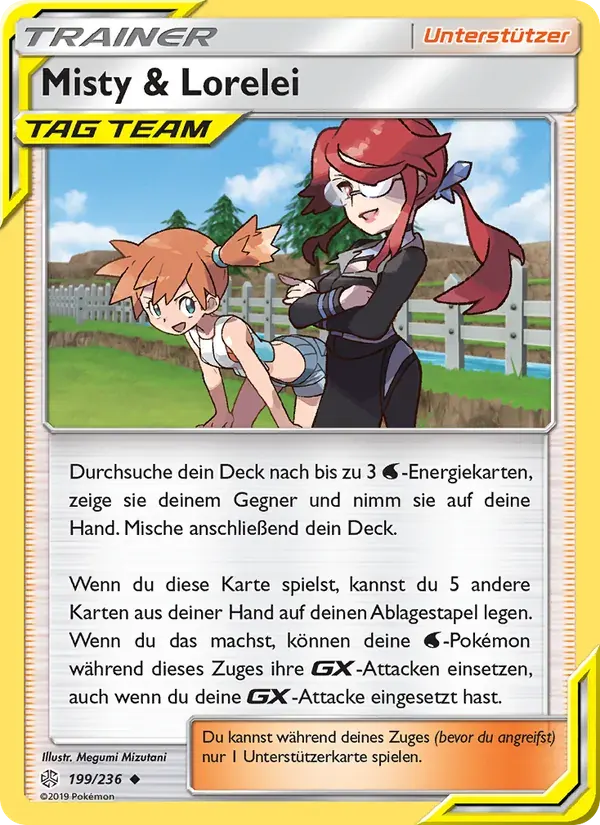 Misty & Lorelei — Welten im Wandel 199 German Pokémon card