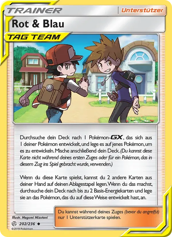 Rot & Blau — Welten im Wandel 202 German Pokémon card