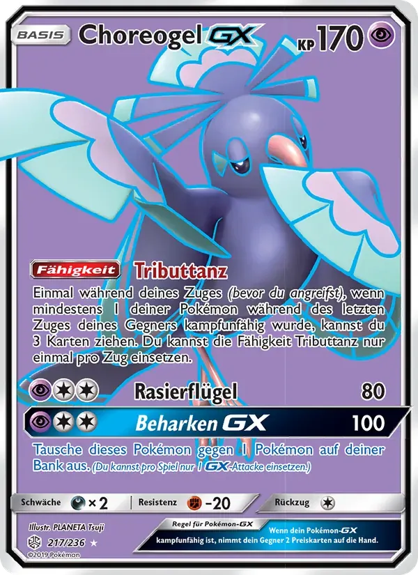 Choreogel GX — Welten im Wandel 217 German Pokémon card