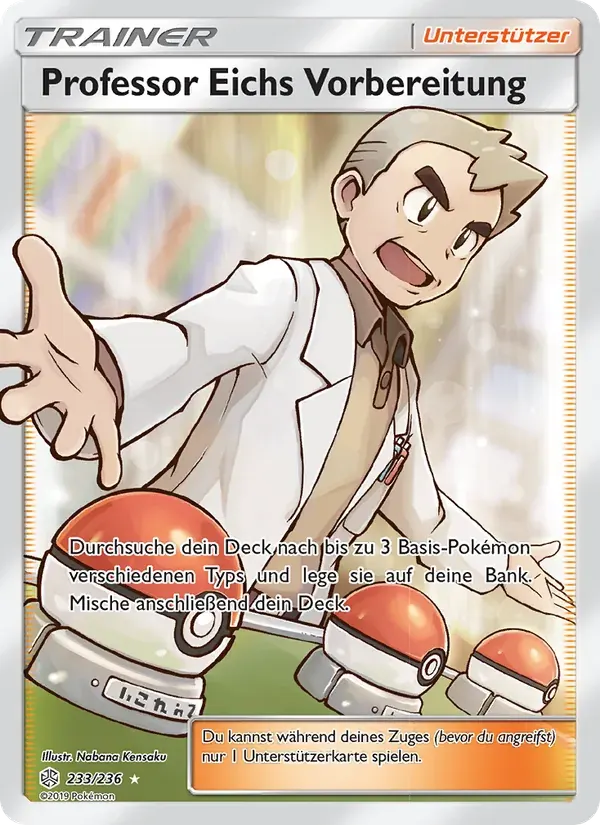 Professor Eichs Vorbereitung — Welten im Wandel 233 German Pokémon card