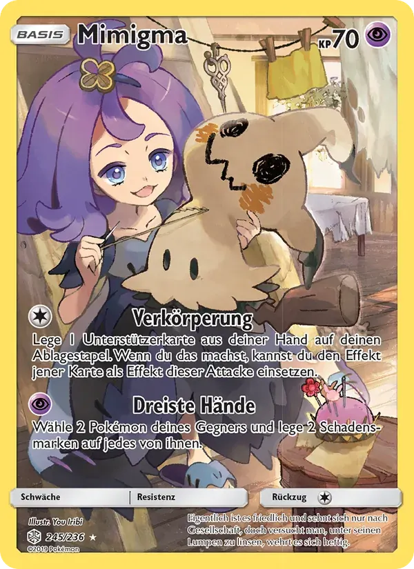 Mimigma — Welten im Wandel 245 German Pokémon card