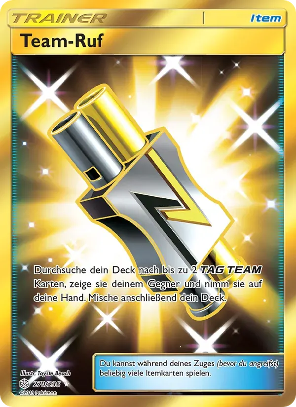 Team-Ruf — Welten im Wandel 270 German Pokémon card