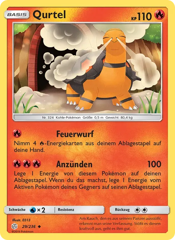 Qurtel — Welten im Wandel 29 German Pokémon card