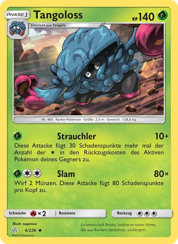 Tangoloss — Welten im Wandel 6 German Pokémon card