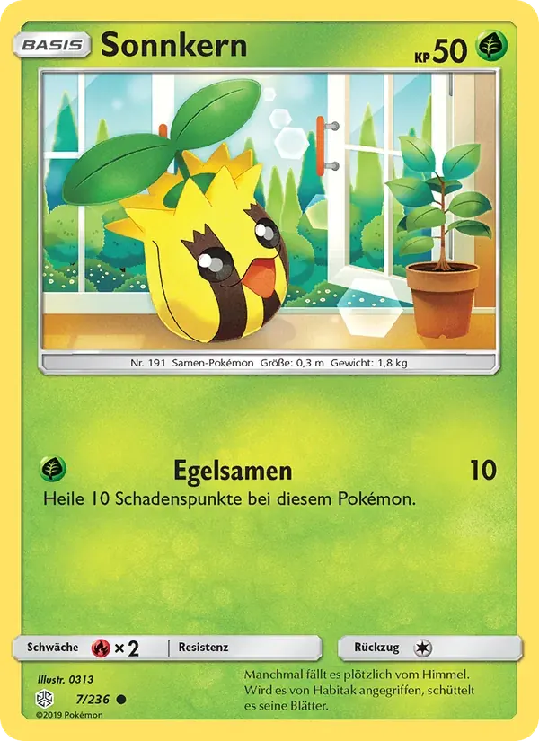 Sonnkern — Welten im Wandel 7 German Pokémon card