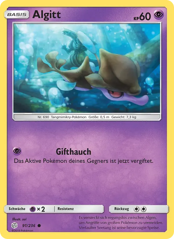 Algitt — Welten im Wandel 91 German Pokémon card