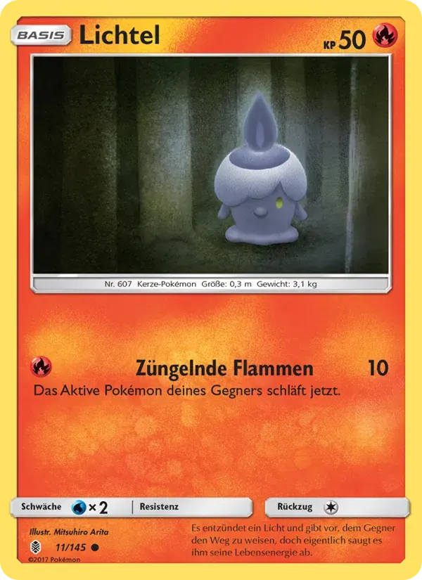Lichtel — Stunde der Wächter 11 German Pokémon card