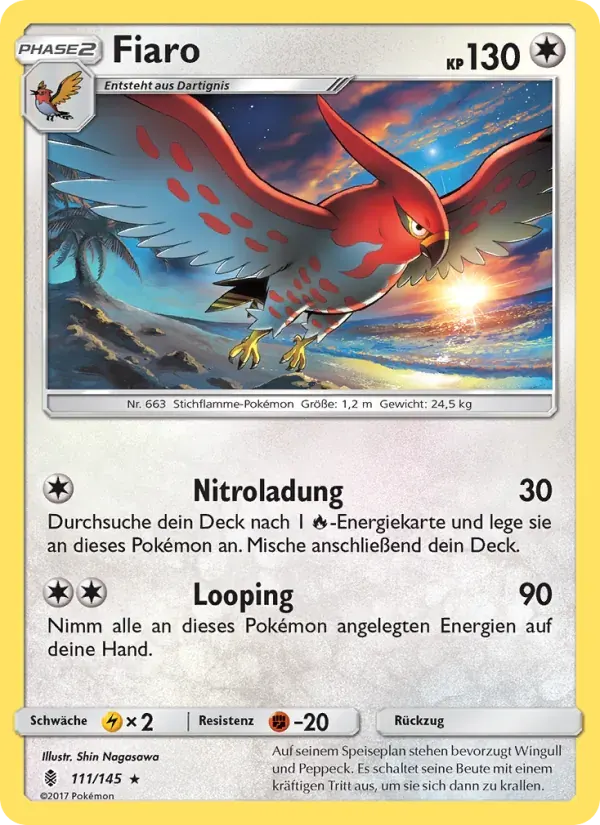 Fiaro — Stunde der Wächter 111 German Pokémon card