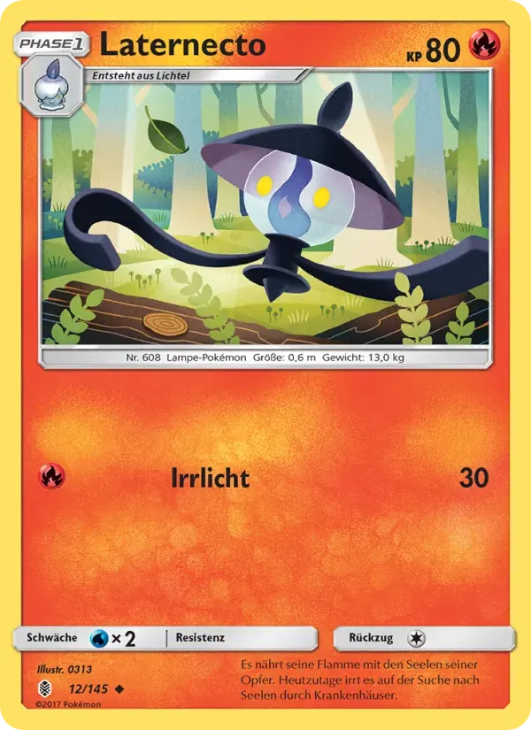 Laternecto — Stunde der Wächter 12 German Pokémon card